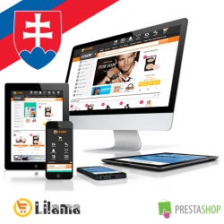 Slovenčina pro PrestaShop šablonu Lilama Mega Shop