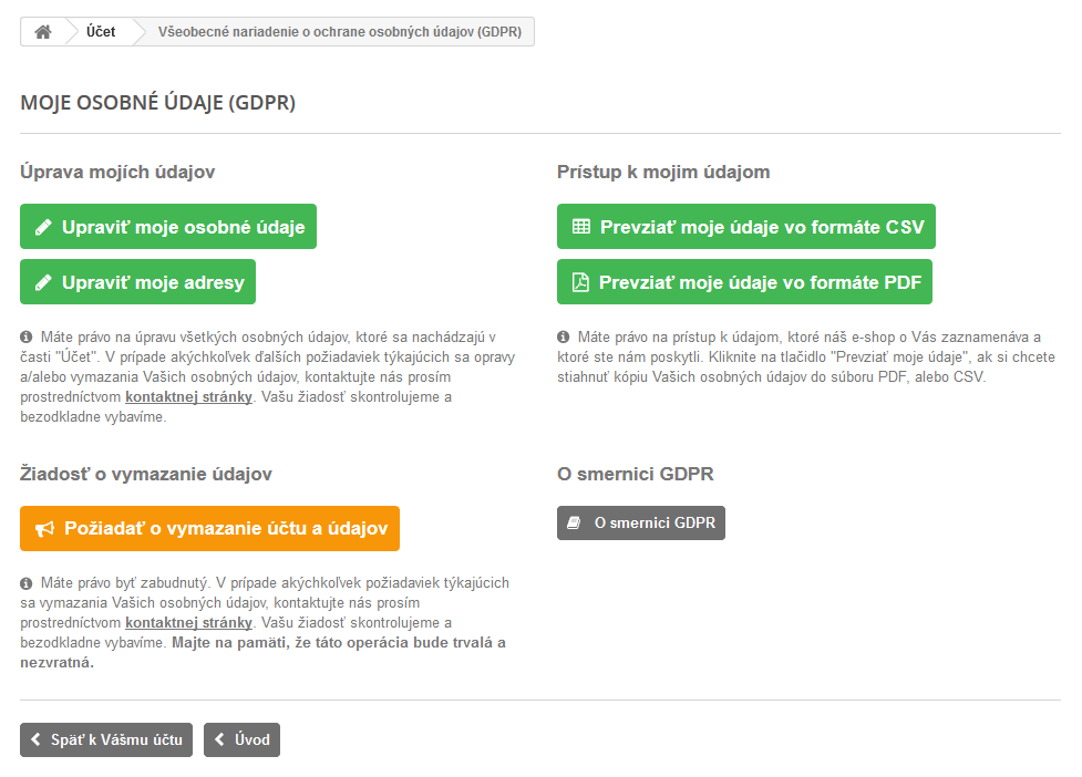 Modul GDPR pre PrestaShop